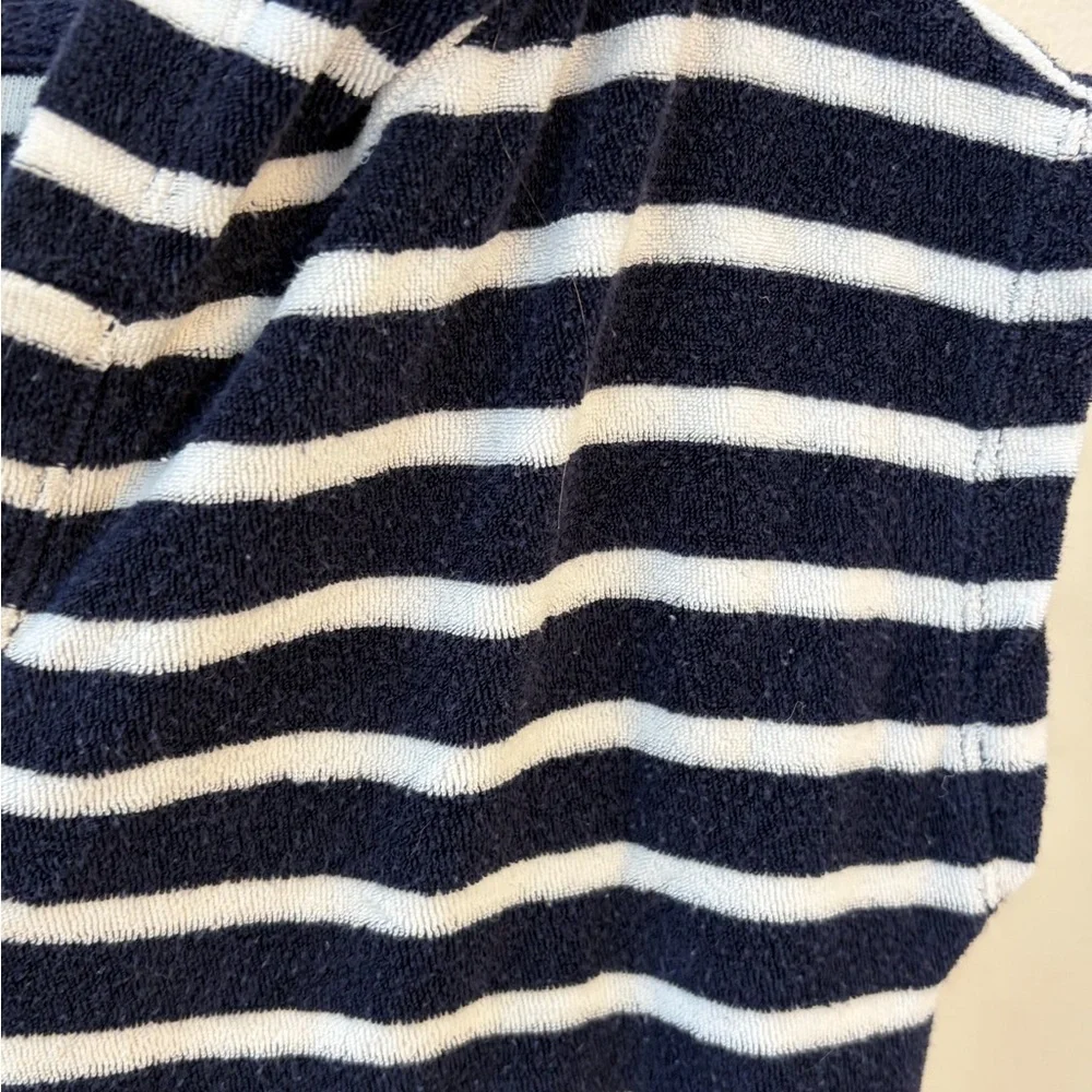GAP Kids Navy and White Striped Swim Coverup small pool beach